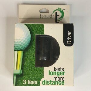 Brush T Golf Driver Tees New 3 Pack Lasts Longer More Distance Pride Golf Tee